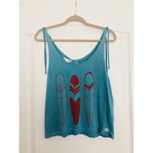 Blue billabong surf tank